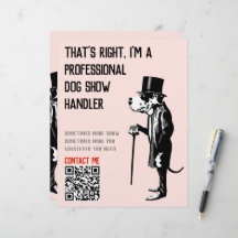 ドッグハンドラープロモーショングレートダンイラストレーション