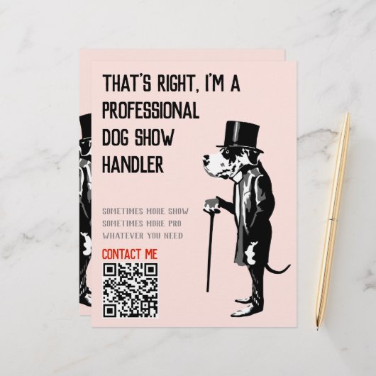 ドッグハンドラープロモーショングレートダンイラストレーション (正面/裏面インサイチュ)