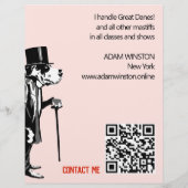 ドッグハンドラープロモーショングレートダンイラストレーション (裏面)