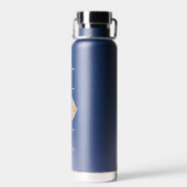 ドッグハートビートネイビーブルー ウォーターボトル (背面)