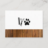 ドッグバスと木のトリム 名刺 (裏面)
