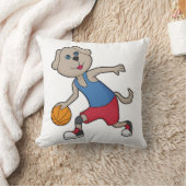 ドッグバスケットボール選手バスケットボール クッション (ブランケット)