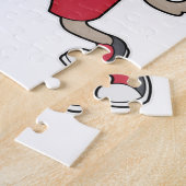 ドッグバスケットボール選手バスケットボール ジグソーパズル (側面)