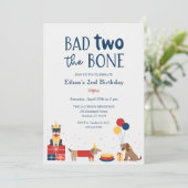 ドッグバッドツーザボーン2番目の誕生日パーティー 招待状 (スタンド正面)