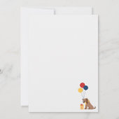 ドッグバッドツーザボーン2番目の誕生日パーティー 招待状 (裏面)