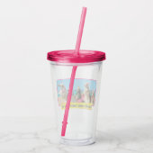 ドッグバースデーパーティーコンガライン アクリルタンブラー (裏面)