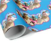 ドッグバースデーパーティーコンガライン ラッピングペーパー (ロールコーナー)