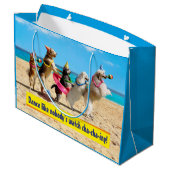 ドッグバースデーパーティーコンガライン ラージペーパーバッグ (裏面アングル)