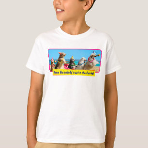 ドッグバースデーパーティーコンガライン Tシャツ