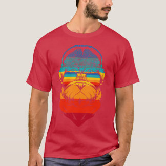 ドッグパグレトロヘッドフォン Tシャツ