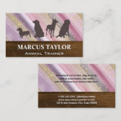 ドッグパック |木材 |手絵を描 名刺 (正面/裏面)