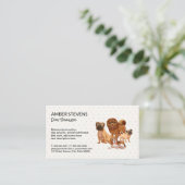 ドッグパック | 水玉模様 名刺 (スタンド正面)