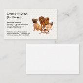 ドッグパック | 水玉模様 名刺 (正面/裏面)