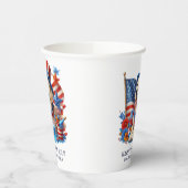 ドッグパティオティックトップハットスターストライプズ 紙コップ (左)