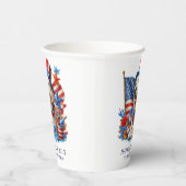 ドッグパティオティックトップハットスターストライプズ 紙コップ (右)