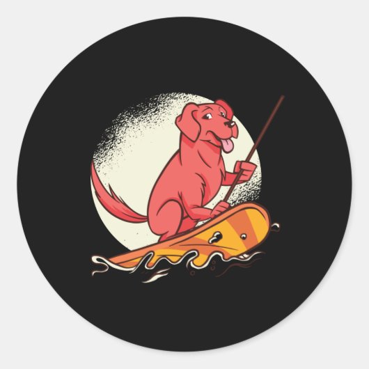 ドッグパドルサーフSUP ラウンドシール (正面)