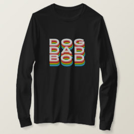 ドッグパパボディスタック文字 Tシャツ