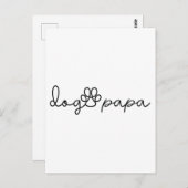 ドッグパパ、ドッグパウ、犬好き、父の日ギフト ポストカード (正面/裏面)