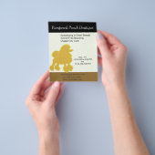 ドッグパピーグルーミングカスタマイズサロンペットケア チラシ (手)