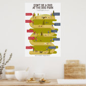 ドッグパークエチケット101インフォグラフィック ポスター (キッチン)