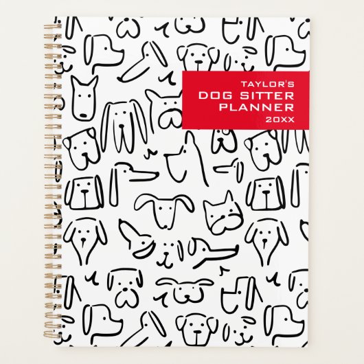 ドッグパーソナライズされたシッタープランナー事業 プランナー手帳 (正面)