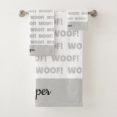 ドッグパーソナライズされたタオル、ドッグパッピーバスタオル バスタオルセット (インサイチュ)