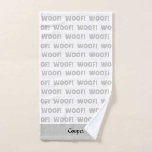 ドッグパーソナライズされたタオル、ドッグパッピーバスタオル バスタオルセット (ハンドタオル)