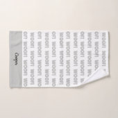 ドッグパーソナライズされたタオル、ドッグパッピーバスタオル バスタオルセット (ハンドタオル)