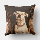 ドッグパーソナライズされたフォトカスタムペットラバーホームデコール クッション (裏面)