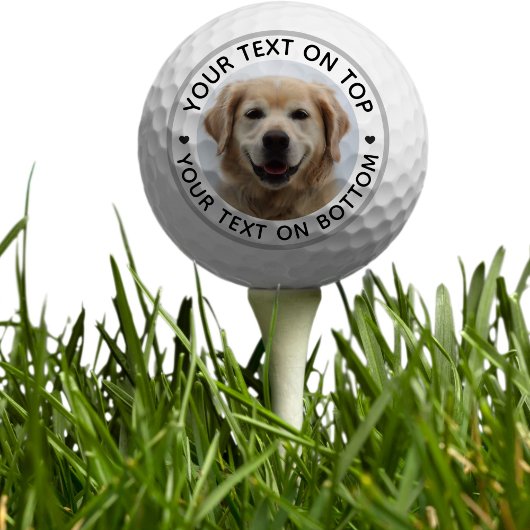 ドッグパーソナライズされたフォトカスタム文字 ゴルフボール