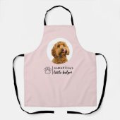 ドッグパーソナライズされたフォトピンクエプロン エプロン (正面)