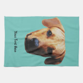 ドッグパーソナライズされたフォトプリントティータオル キッチンタオル (横)