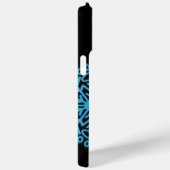 ドッグパーソナライズされたポースノーフレークブルー&ブラック Case-Mate iPhoneケース (裏面 / 右)