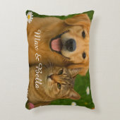 ドッグパーソナライズされた猫好きデコカスタムールPet Photo アクセントクッション (正面(垂直))