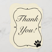 ドッグパーティーやイベントに感謝 サンキューカード (正面/裏面)