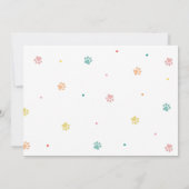 ドッグパーティー子犬フォトバースデー 招待状 (裏面)