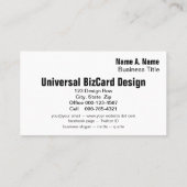 ドッグビジネス気にチョコラブラドールレトリバー 名刺 (裏面)