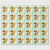 ドッグビスケットのクリスマス ラッピングペーパー (フラット)