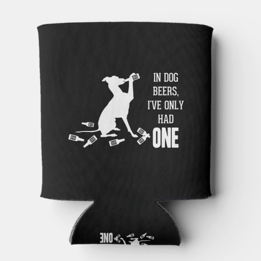 ドッグビールでは引用文は一つしかなかったおもしろい 缶クーラー (裏面)