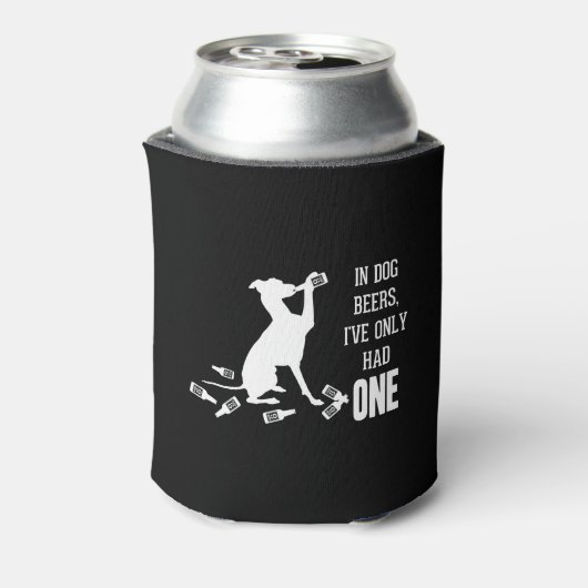 ドッグビールでは引用文は一つしかなかったおもしろい 缶クーラー (缶裏面)