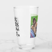 ドッグビール私はペットの写真ビおもしろいールを1つだけ持っていた タンブラーグラス (左)