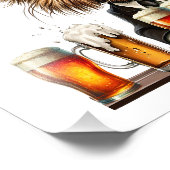 ドッグビール フォトプリント            (角)