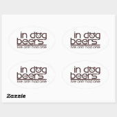 ドッグビール….. 楕円形シール (シート)