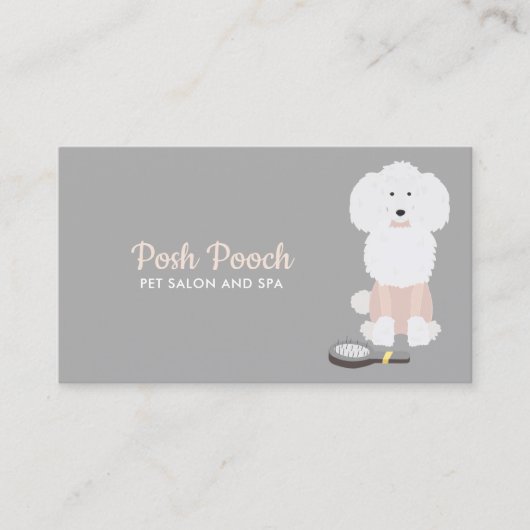 ドッグファンシーグルーミング 名刺 (正面)