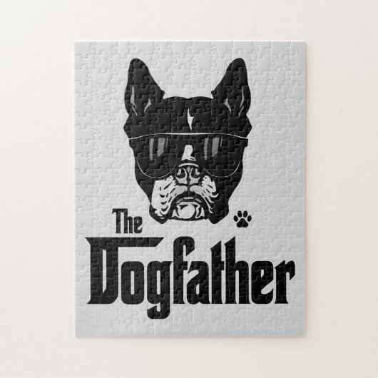 ドッグファーザーと愛犬のパパ ジグソーパズル (縦)