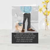 ドッグファーザーポメラニア犬 カード (黄色い花)