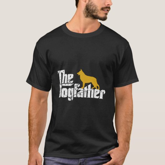 ドッグファーザー ジャーマンシェパード 父の日 Tシャツ (正面)