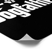 ドッグファーザーTシャツパパファーザーズデイギフトドッグ恋人 ポスター (角)