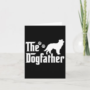 ドッグファーザーTシャツ 父の日ギフト 犬好き ボーダー カード
