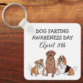 ドッグファーティング認識度デー – 4月8日 キーホルダー (正面)